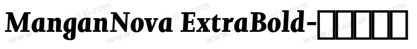 ManganNova ExtraBold字体转换